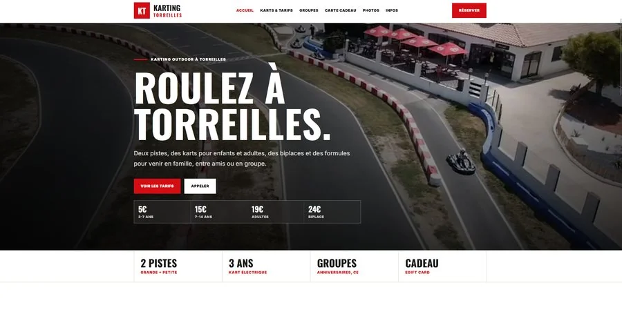 Aperçu du projet Karting Torreilles
